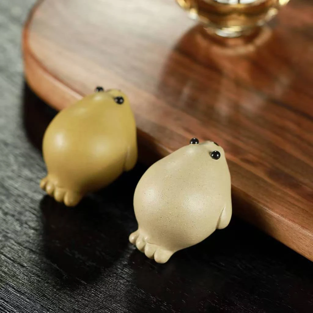 宜兴紫砂海狮茶宠手工精品可养趣味可爱小海狮茶桌茶具礼品摆件