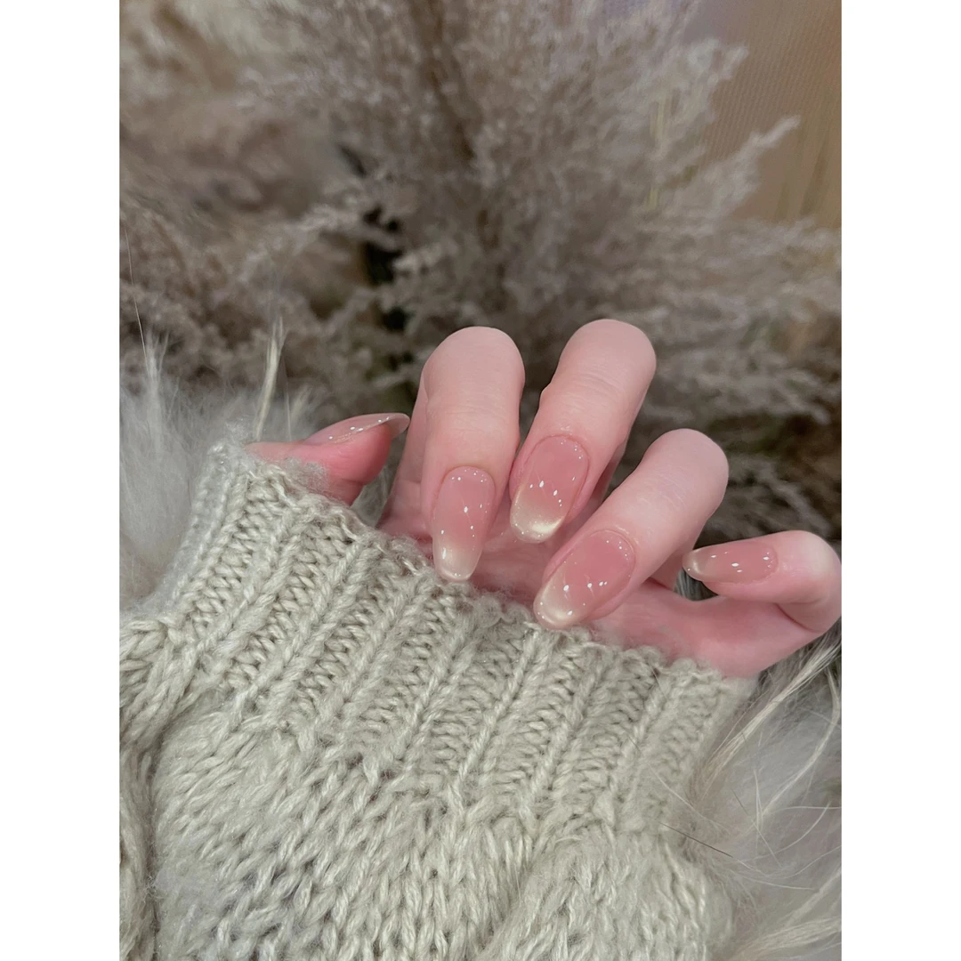 茉哉III【白茶清欢】纯手工拆卸穿戴甲A5083