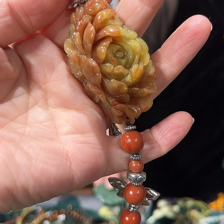 未镶嵌岫玉毛衣链