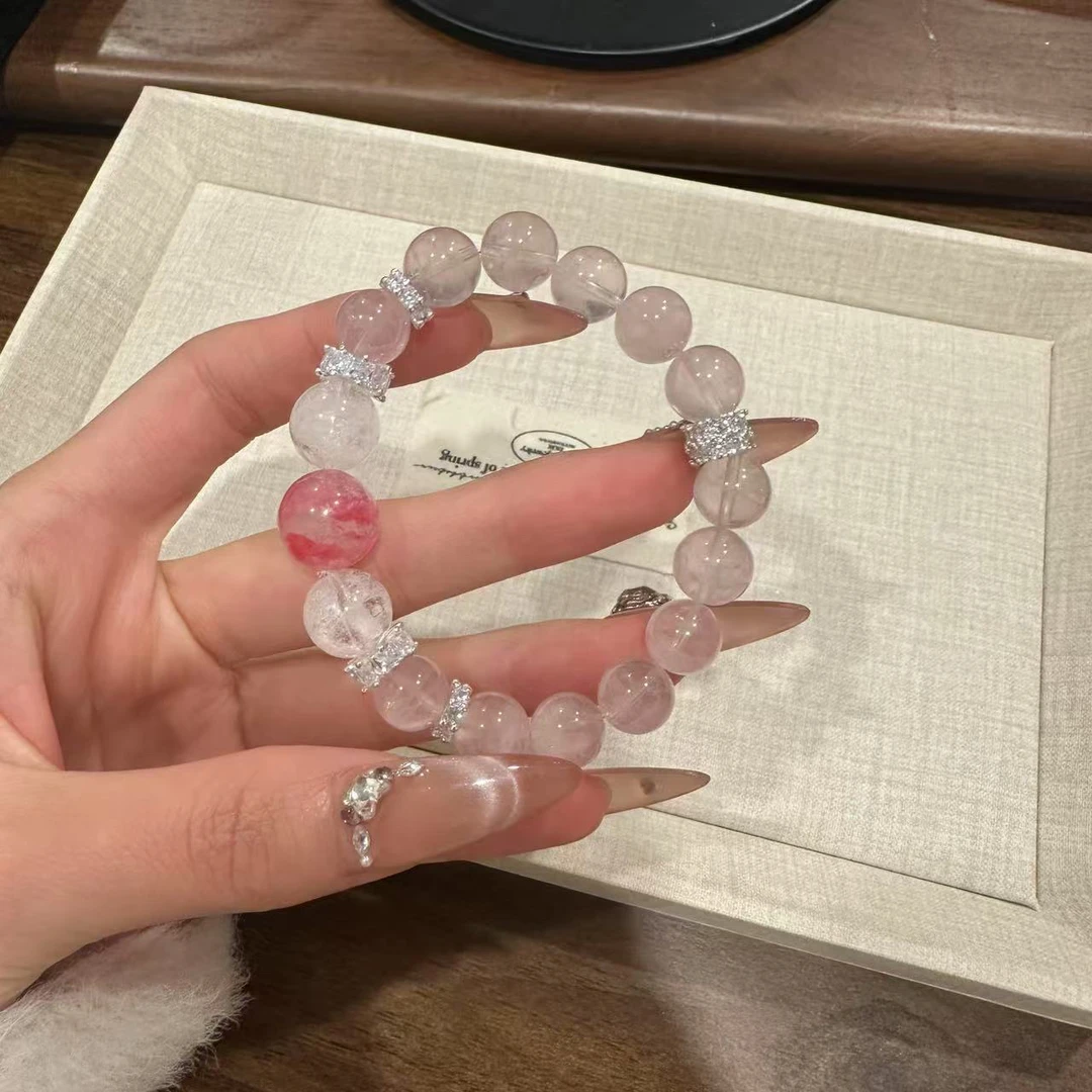 S324 10mm马粉➕樱花雨设计款手串