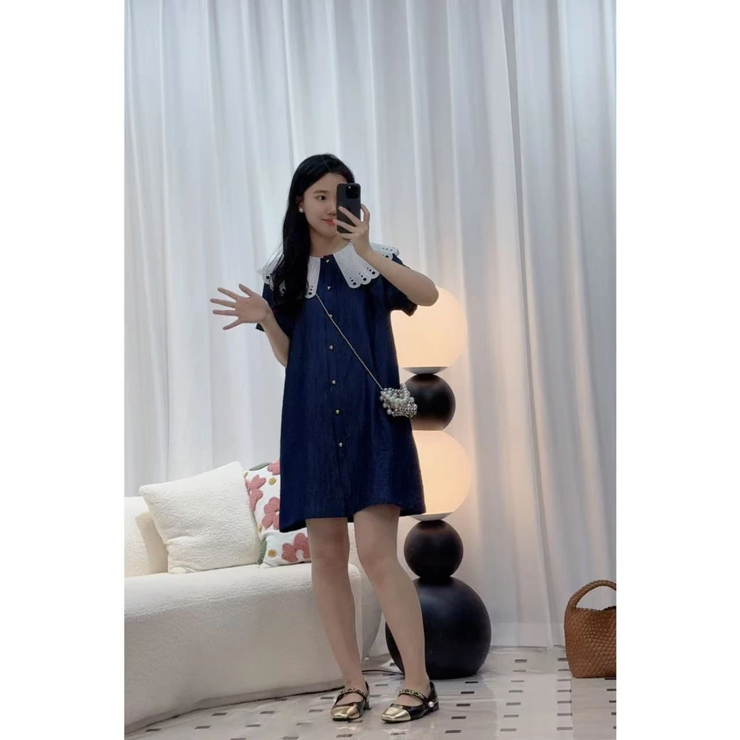 时尚气质显瘦休闲夏季复古宽松宽松连衣裙