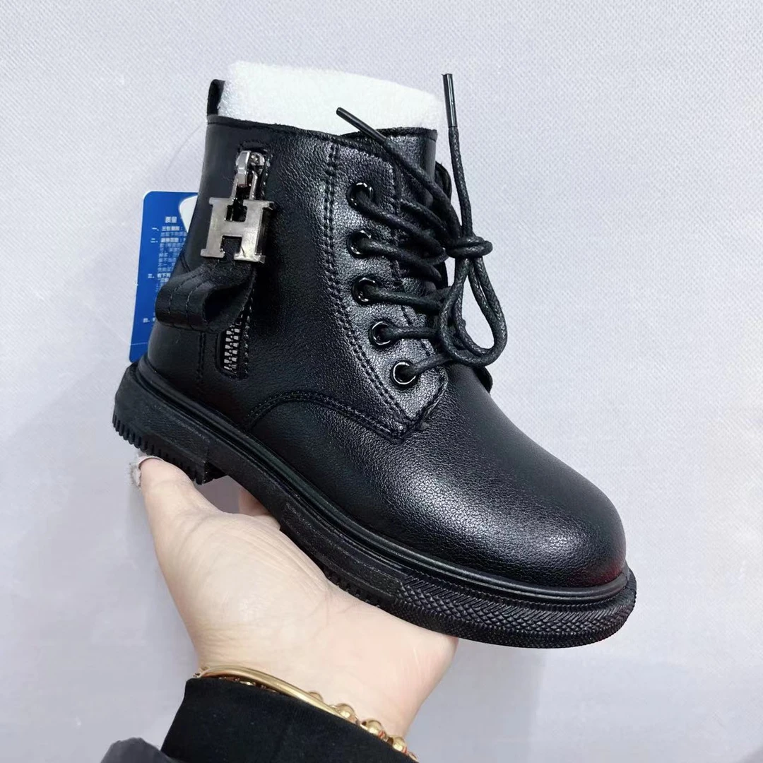 男女宝时尚马丁靴保暖休闲靴短靴282（西北）