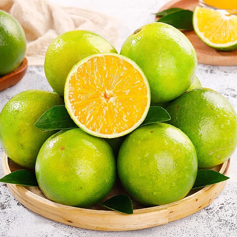 云南哀牢山青皮冰糖橙新鲜应季水果现摘现发皮薄清甜多汁