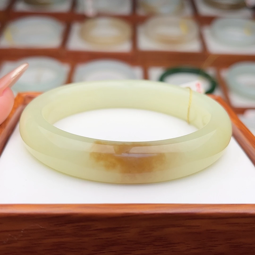 和田玉未镶嵌手镯58.8