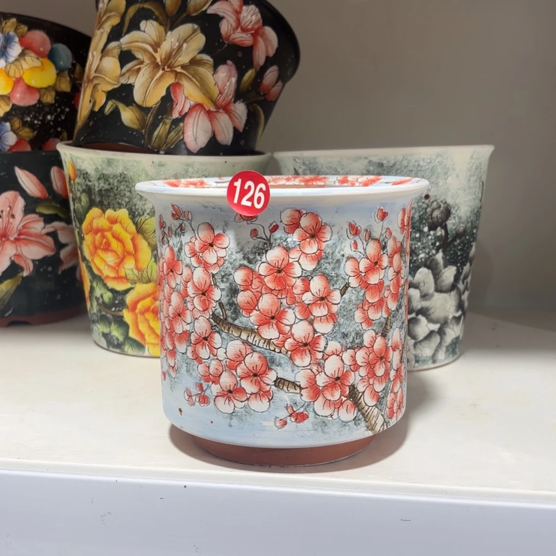 景德镇手绘花盆陶瓷12/14