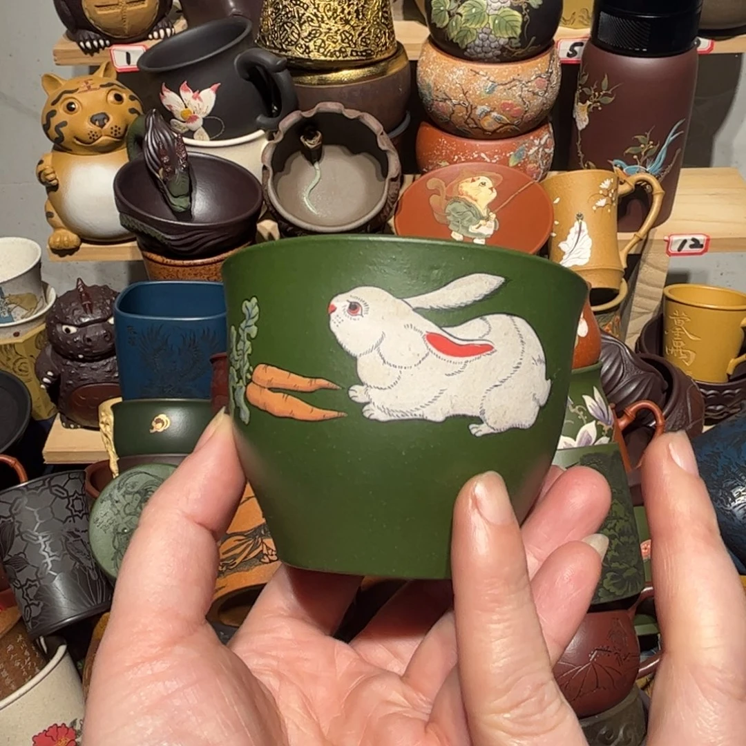 紫砂茶杯宜兴紫砂主人杯