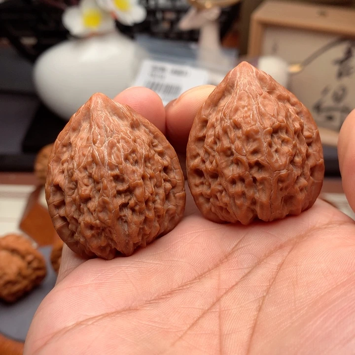 把件文玩核桃蛇王，一抹红10号