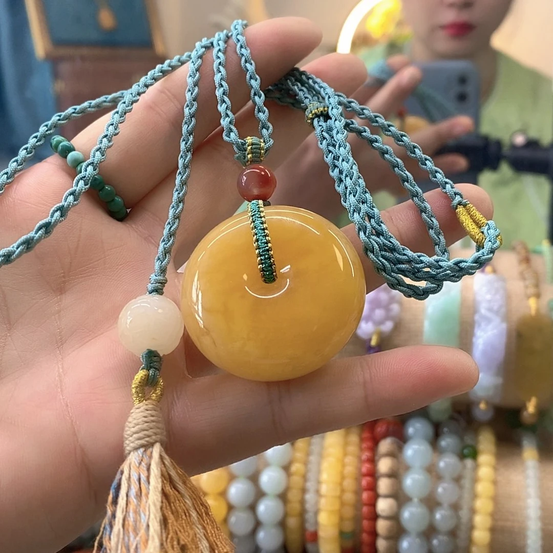 蜜蜡未镶嵌颈饰蜜蜡挂件