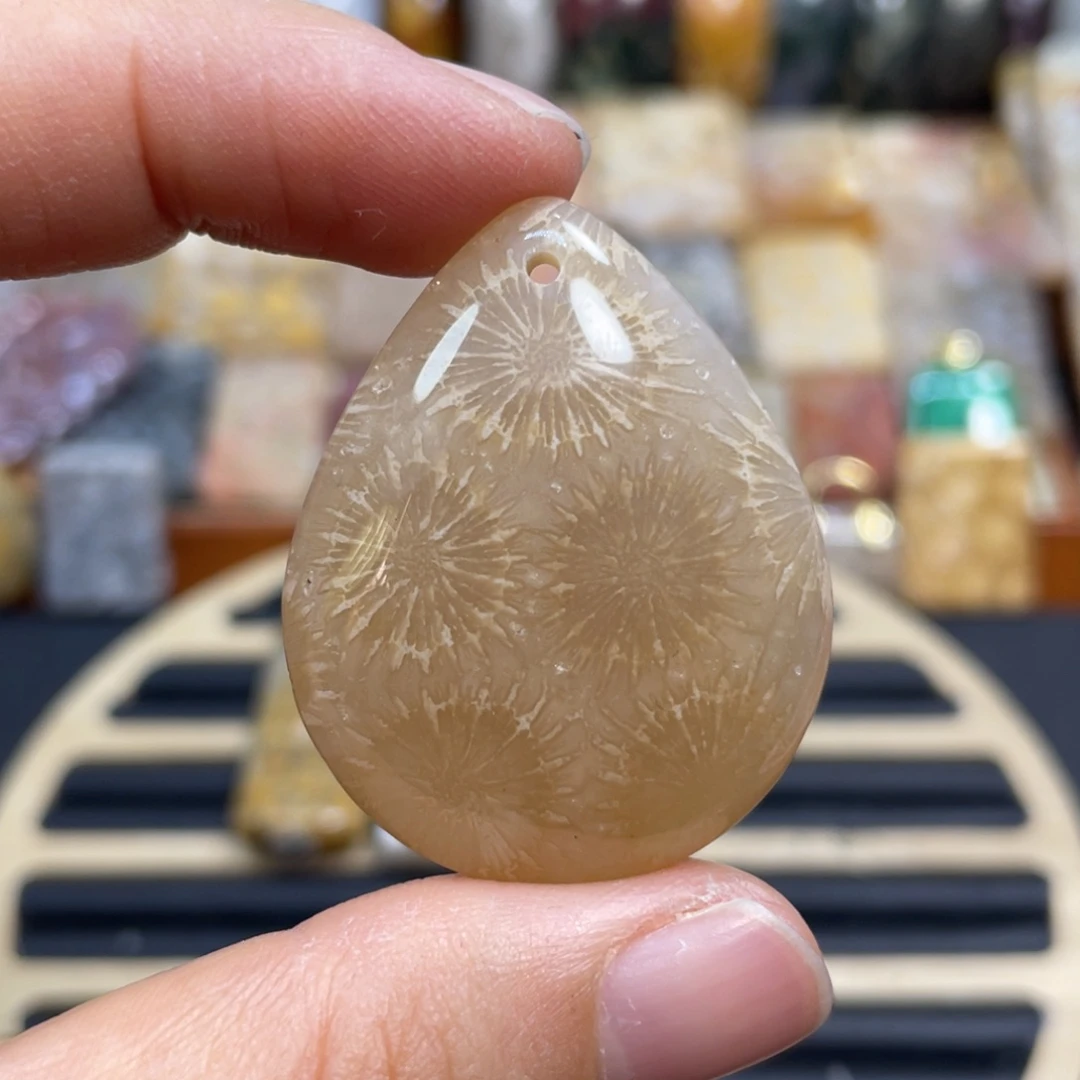 硅化玉未镶嵌颈饰k27