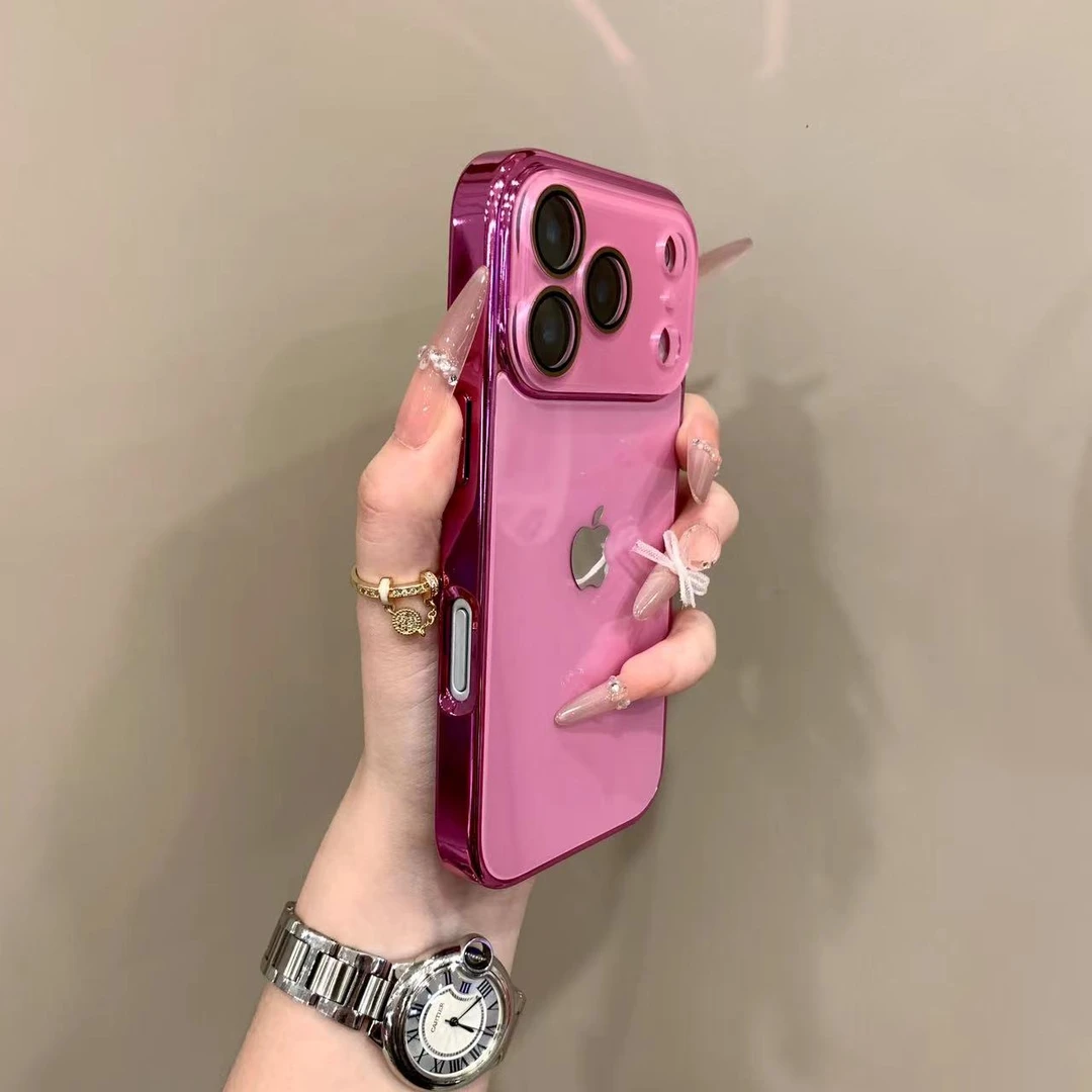 高级电镀玻璃镜头膜适用iPhone1615promax手机壳苹果13