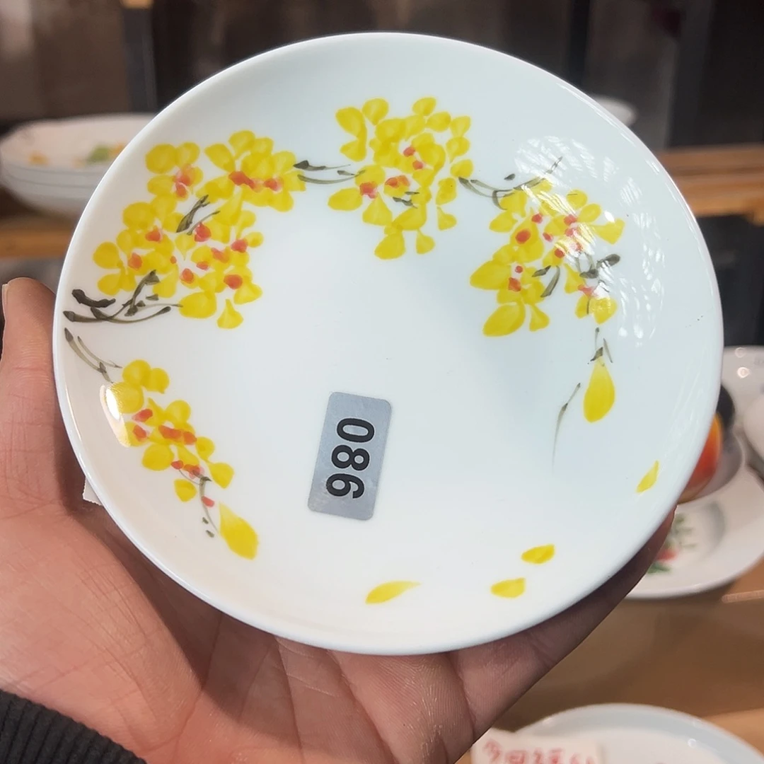 陶瓷景德镇高温釉下陶瓷6寸小盘