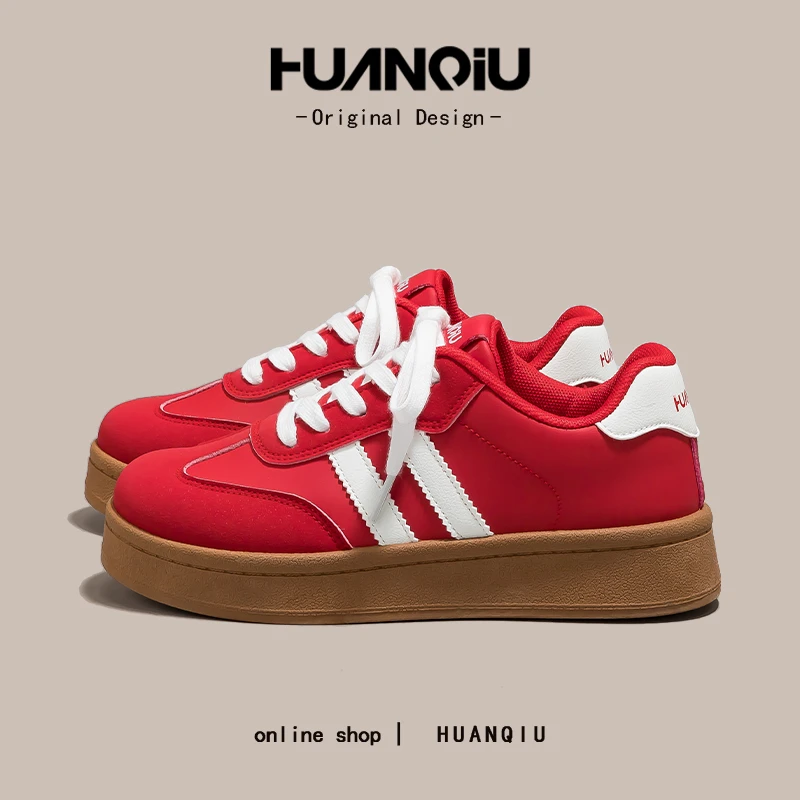 环球时尚高颜值小白鞋2025新款百搭增高小众休闲鞋网红女鞋HC2716