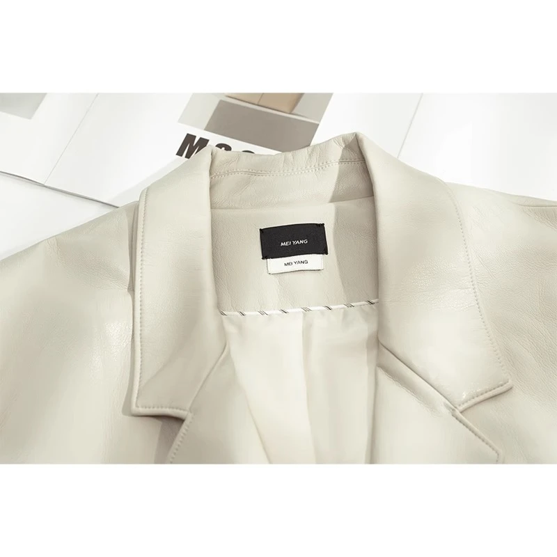 美洋MEIYANG【特卖捡漏】蛋白东丽西装 蛋白皮|长袖皮衣外套