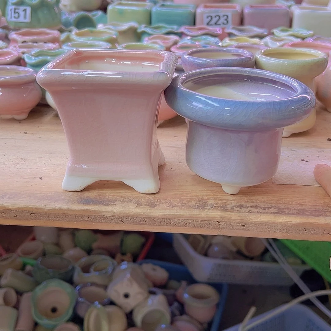 陶瓷花盆当场满12包邮