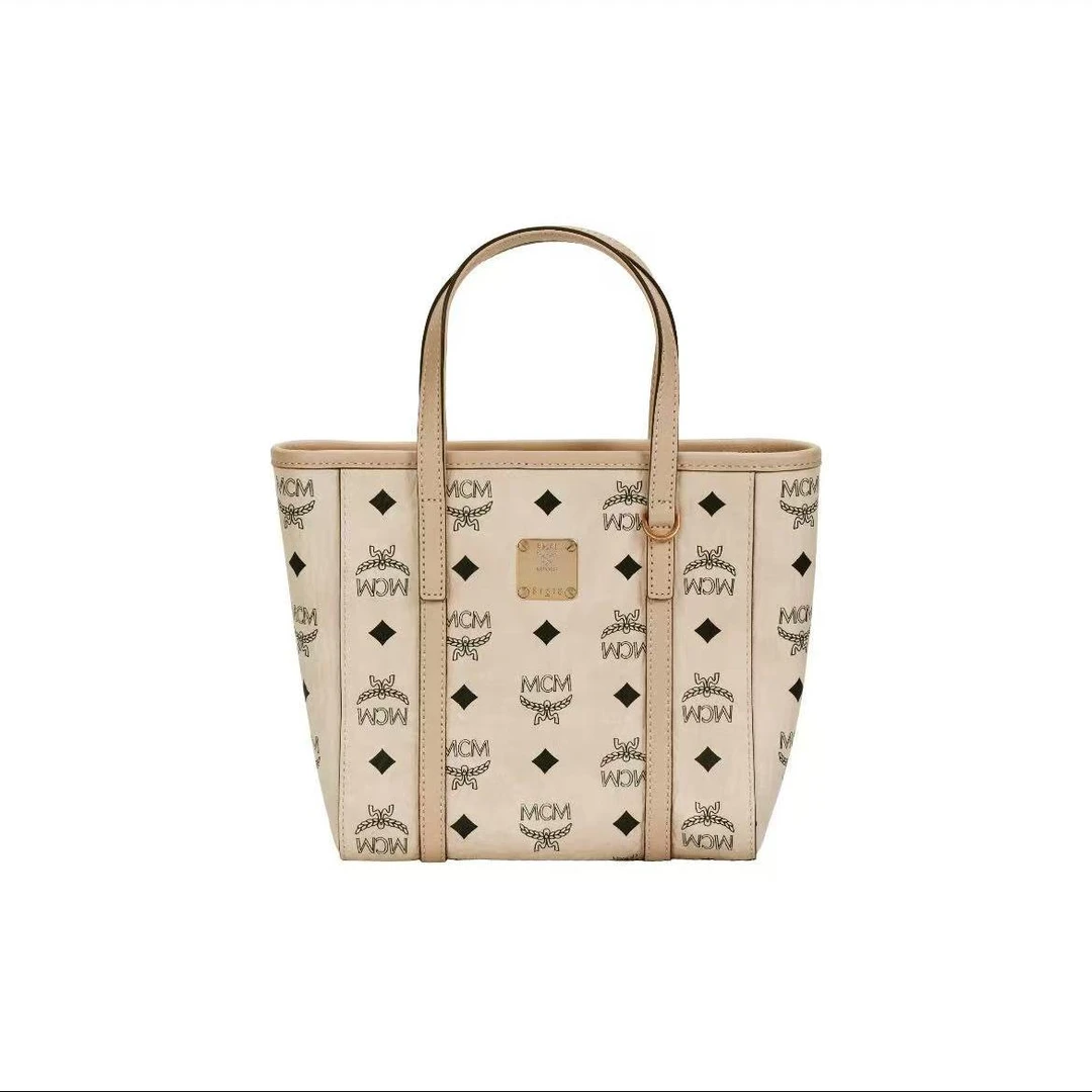 95新 MCM 菜篮子米色/LZ00589
