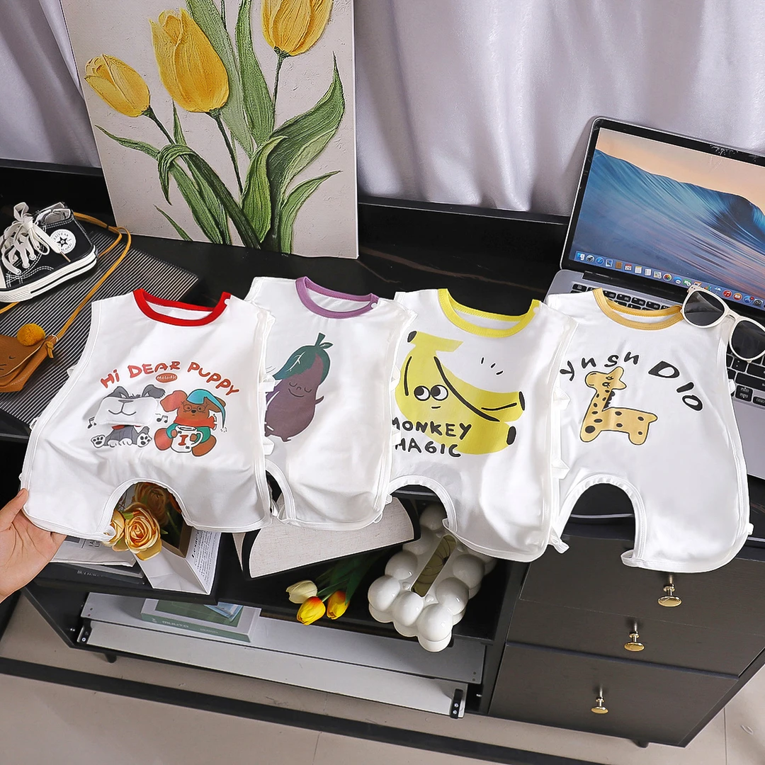 可爱卡通婴幼儿琵琶衣连体宝宝夏季薄款无骨琵琶衣