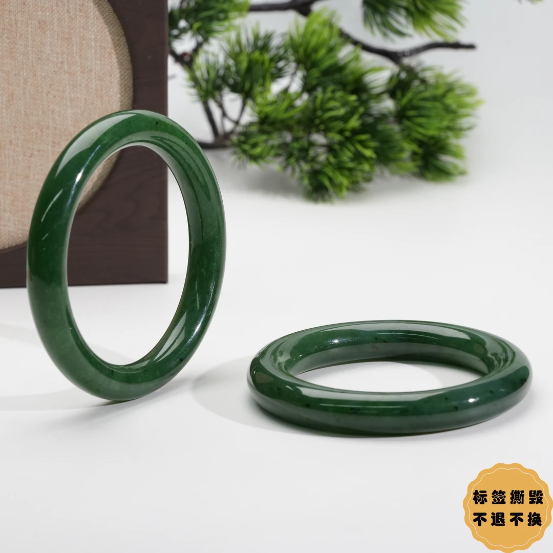 【小北珠宝】和田玉圆条手镯圈口53-60【多样性发一件】10-AH02X1857