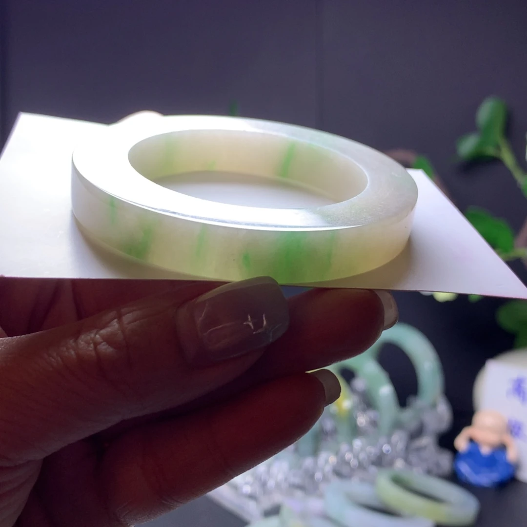 定制翡翠未镶嵌翡翠手镯51_58