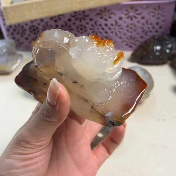 玛瑙/玉髓未镶嵌吊坠(不含链)