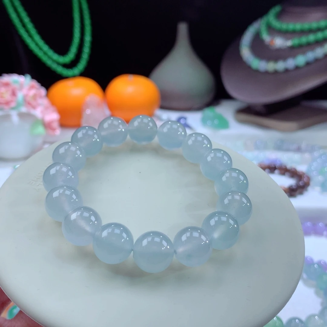 翡翠手链未镶嵌卡12.5mm