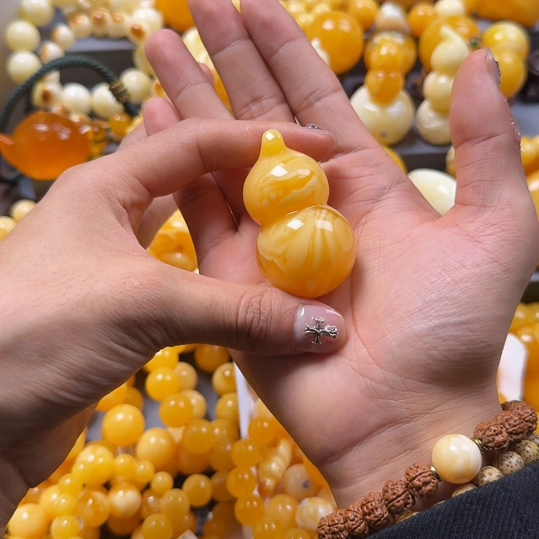 琥珀珠宝奇石未镶嵌葫芦