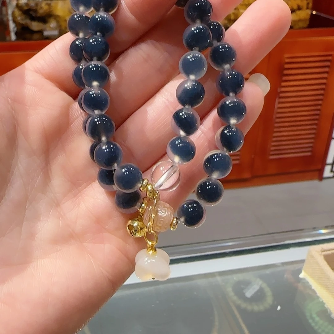 玛瑙/玉髓手链未镶嵌糖心玛瑙