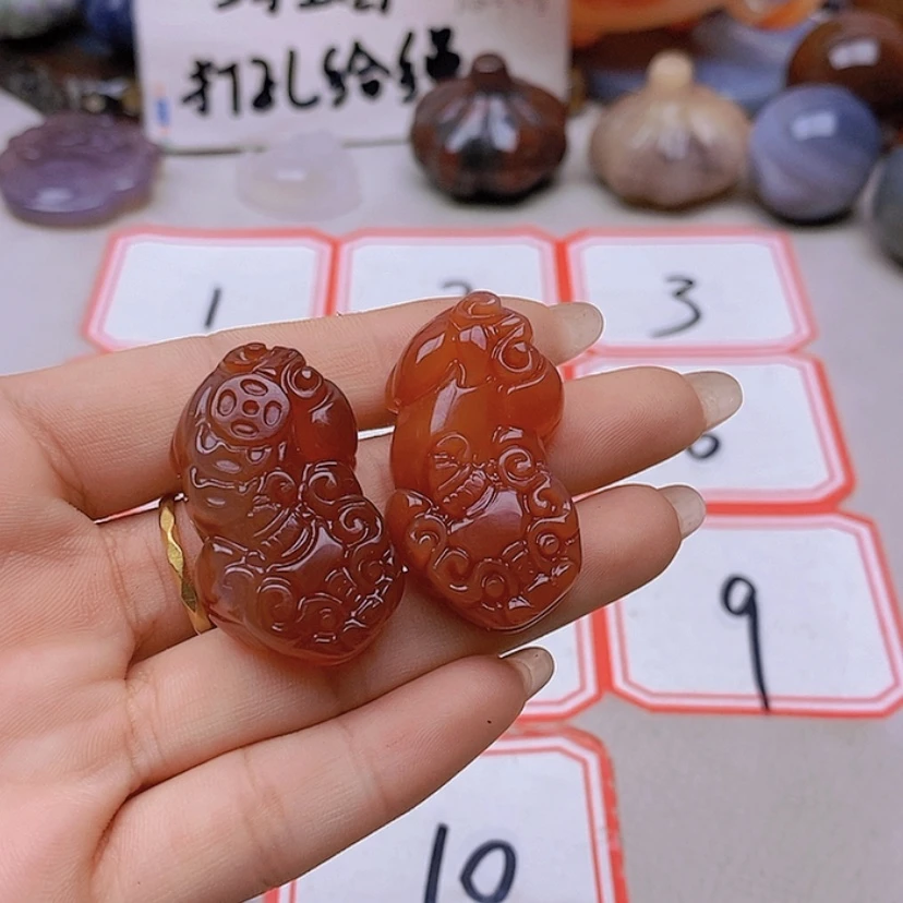 【闪购商品】未镶嵌玛瑙/玉髓珠宝半成品长****光