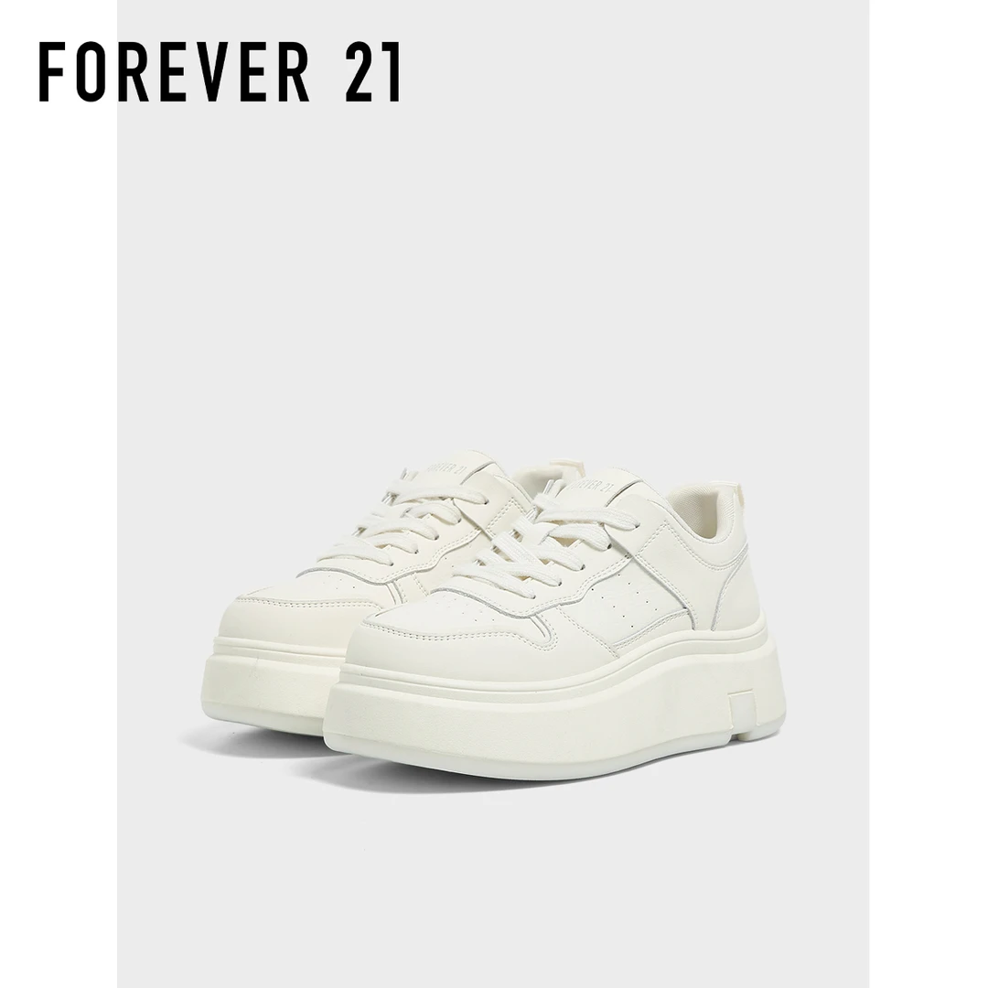 F21超厚底小白鞋女2025新款夏季小个子增高休闲百搭学生板鞋BCZ