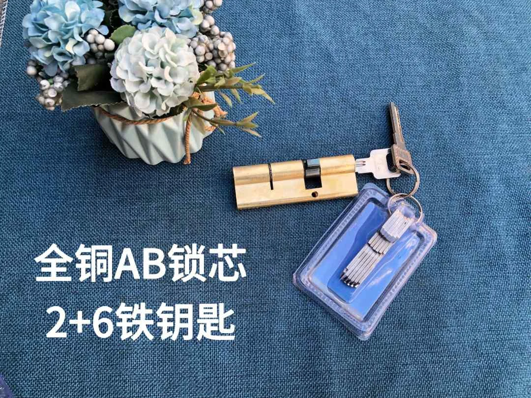 全铜AB防盗门锁芯