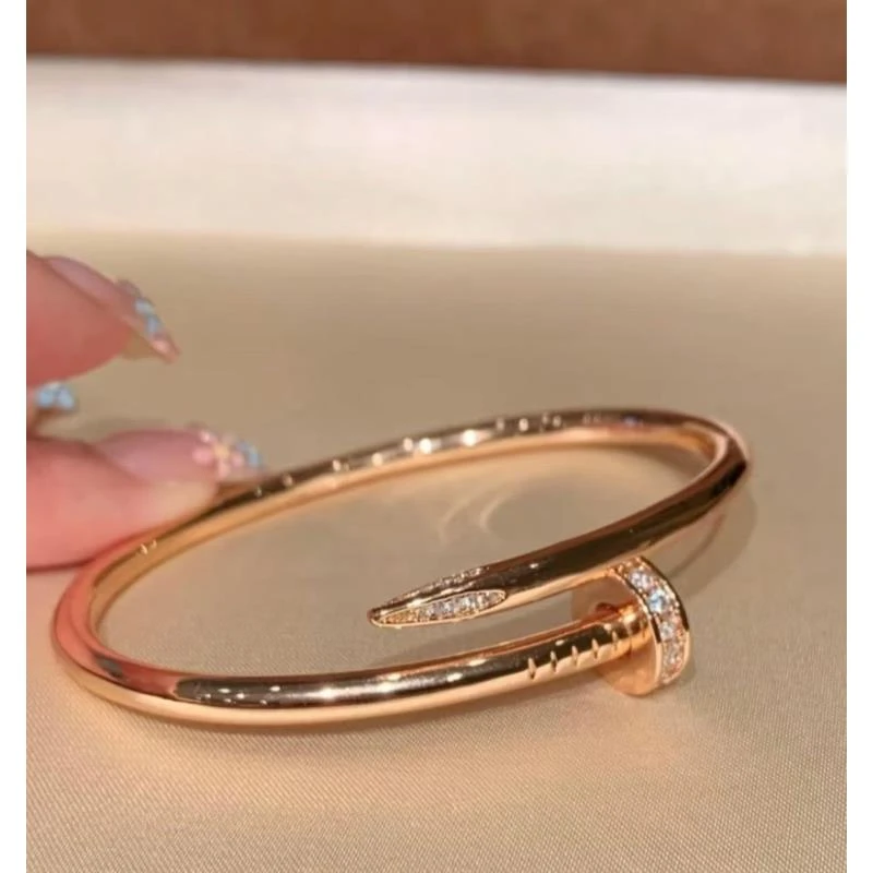 【轻奢V金】玫瑰金镀K金高级感钉子手镯