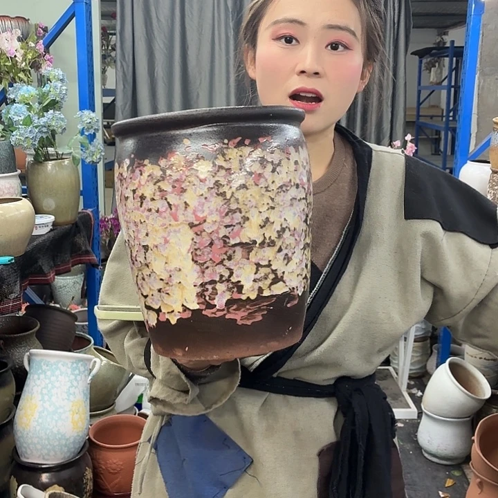 20×25 -粗陶花盆有孔买买买