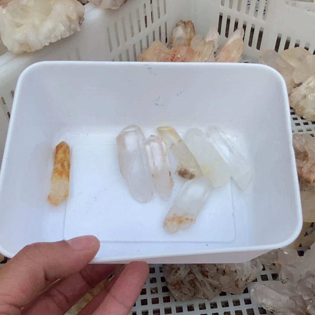 水晶水晶原石摆件未镶嵌离*
