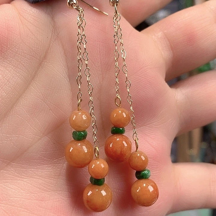 翡翠未镶嵌耳饰翡翠