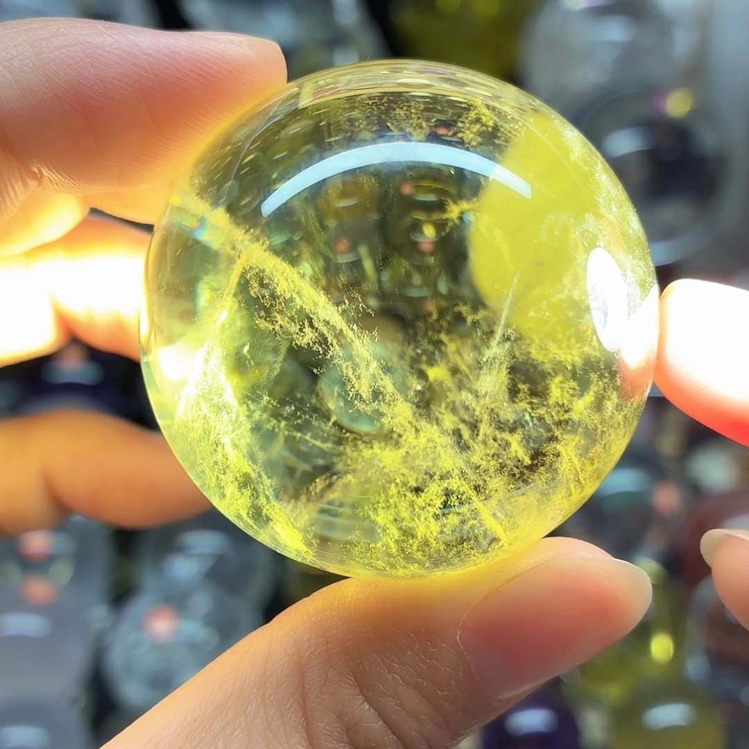 珠宝半成品水晶未镶嵌黄水晶48A84