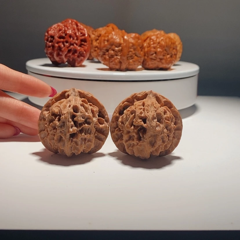 【闪购商品】文玩核桃把件橙皮苹果园42/813