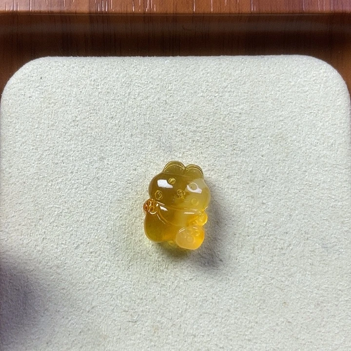 橄榄核吊坠小兔子26