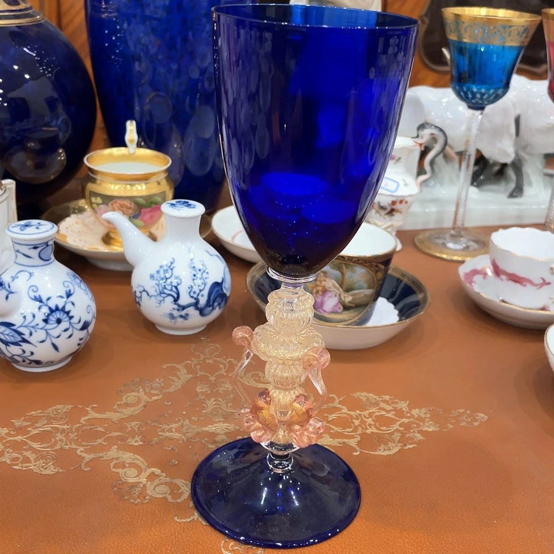 摆件中古一等水晶杯