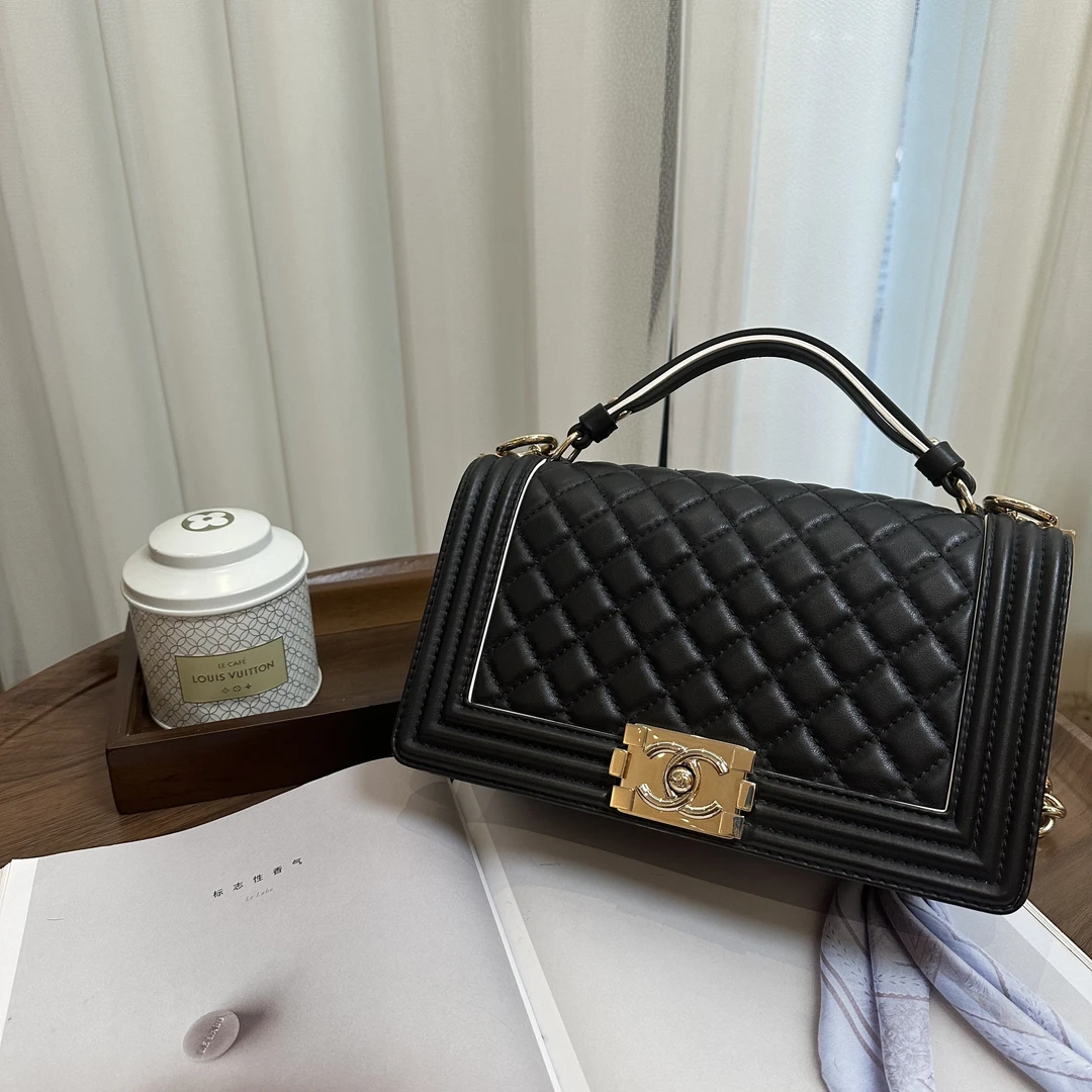 95新 Chanel/香奈儿 手柄Leboy 中号 98新 77377841