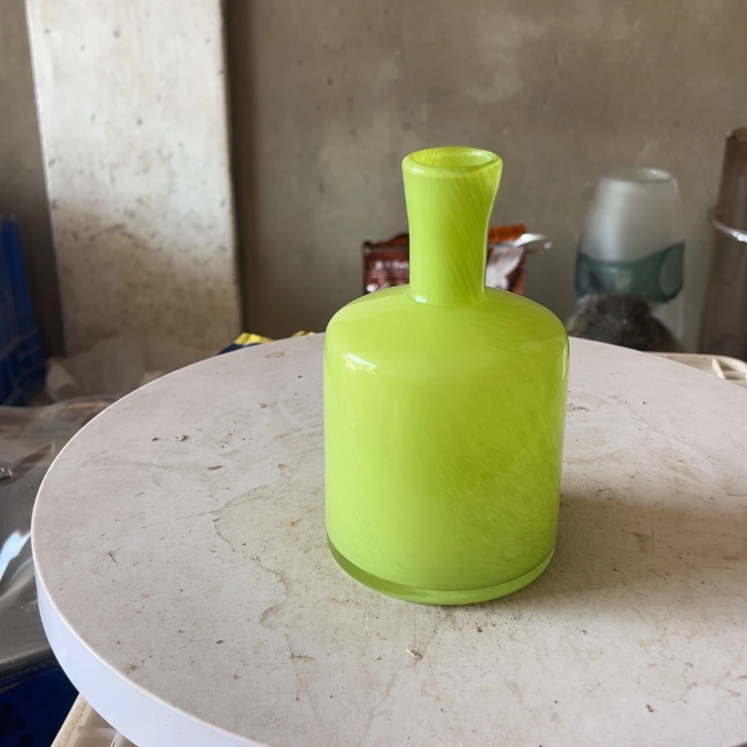 弘扬琉璃花器微瑕高度17