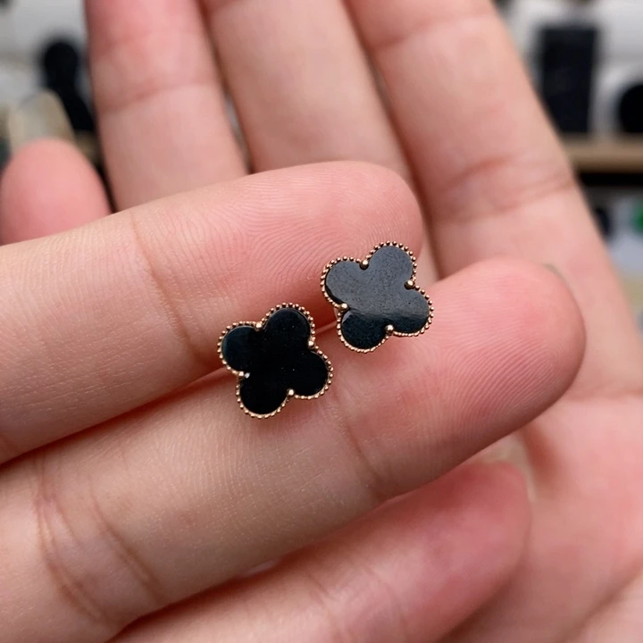 18K金镶嵌戒指翡翠耳钉