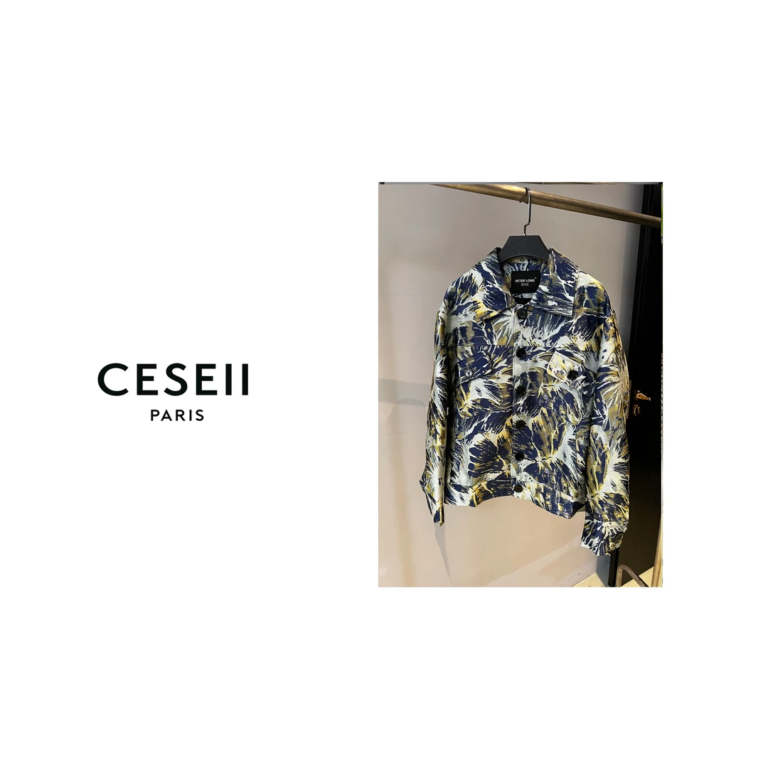 【XJ1163】CESEII秋冬季新款时尚提花工艺男装外套