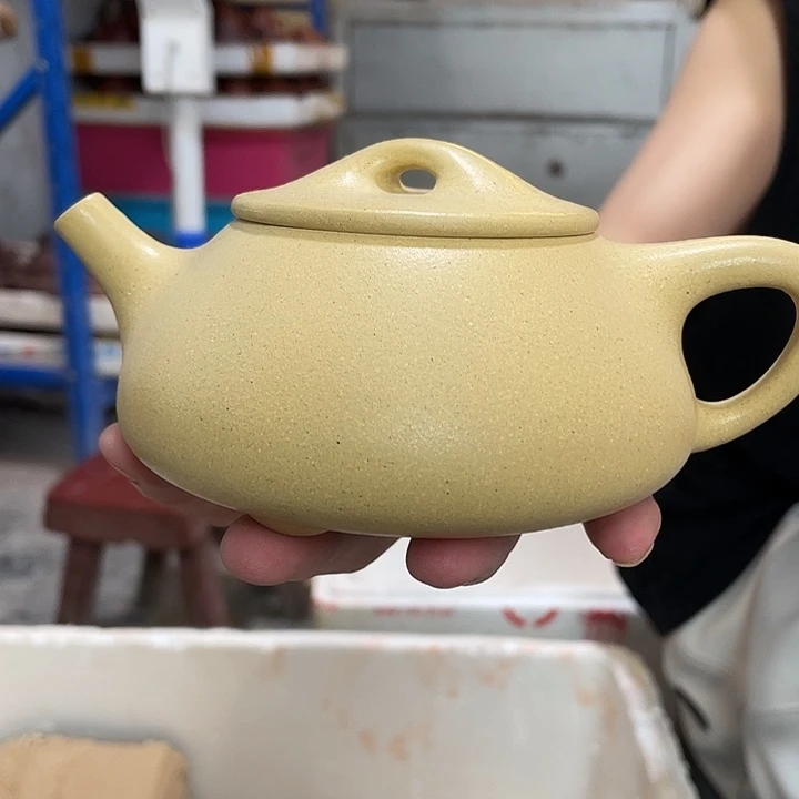 茶壶紫砂本绿景舟石瓢