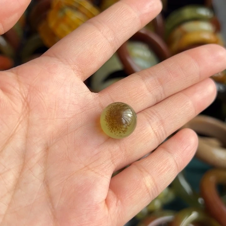 小****蛇纹石玉未镶嵌珠宝半成品