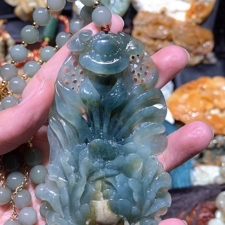 岫玉毛衣链未镶嵌