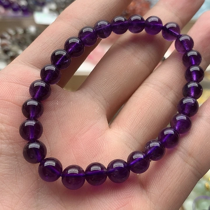 未镶嵌手串水晶紫水晶7