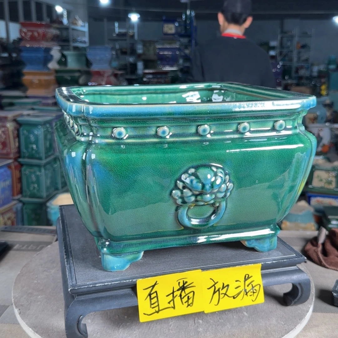 一风堂石湾花盆。盆口变形微瑕153