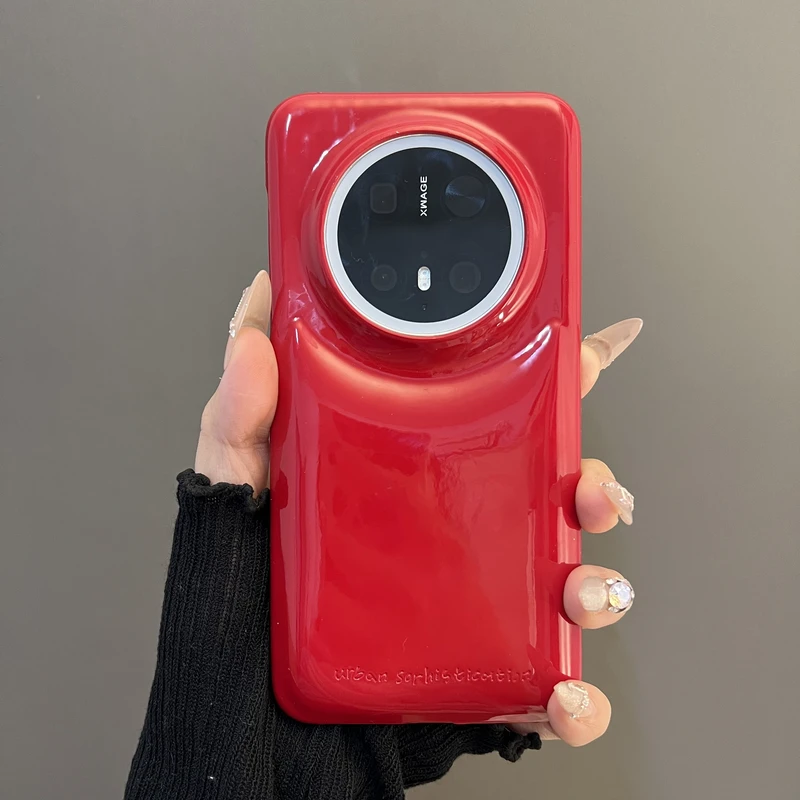 适用华为mate70/60pro+手机壳纯色皮质pura70pro+mate50/40pro女