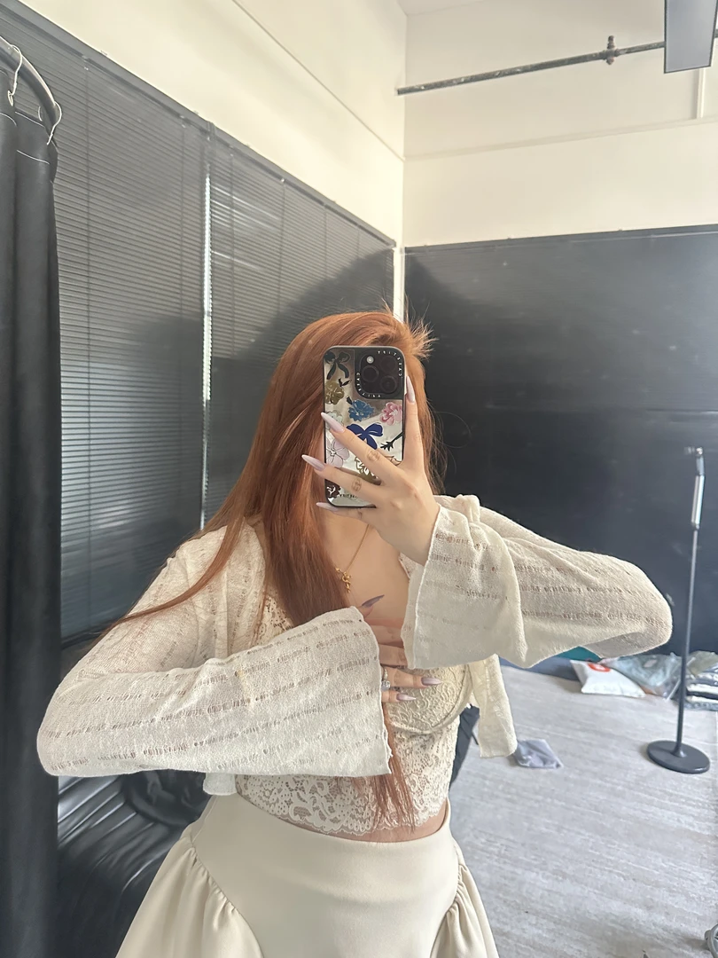 夏季蕾丝防晒百搭显瘦气质长袖开衫千金公主风短外套开衫E169