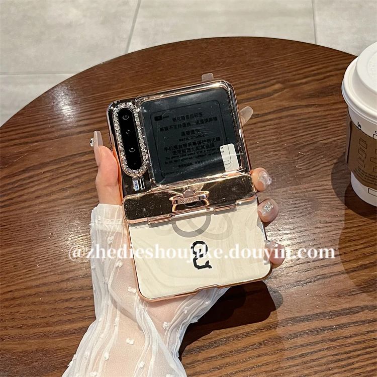 适用华为pura x阔折叠手机壳高级素皮蛇纹指环purax全包壳膜一体