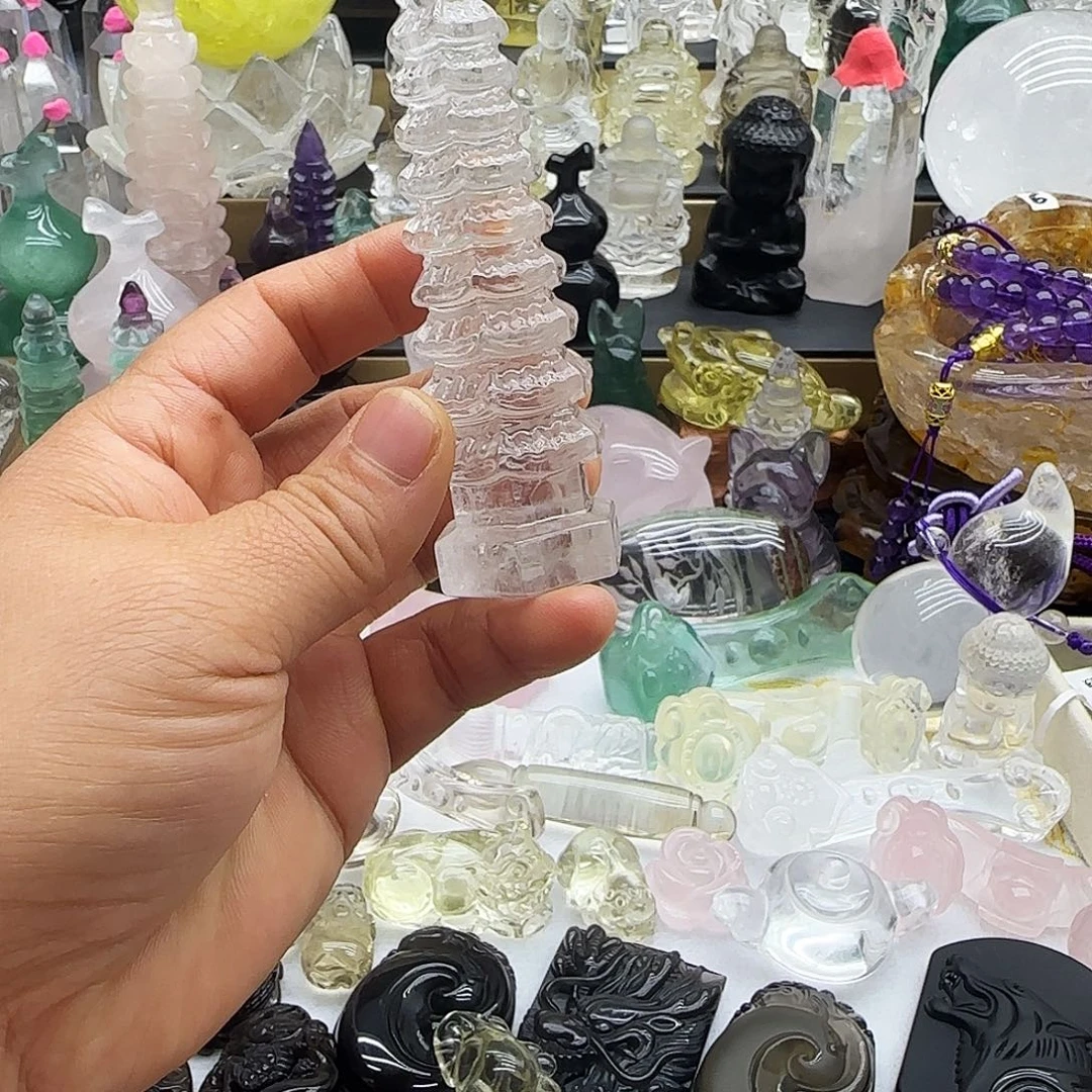 未镶嵌车挂水晶摆件